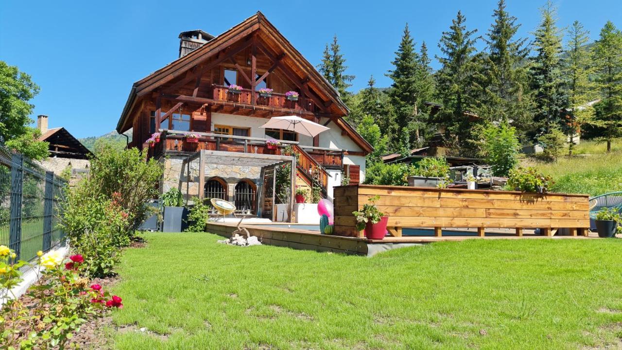 Chalet Serre Cambeou Piscine&Spa Saint-Chaffrey Ngoại thất bức ảnh
