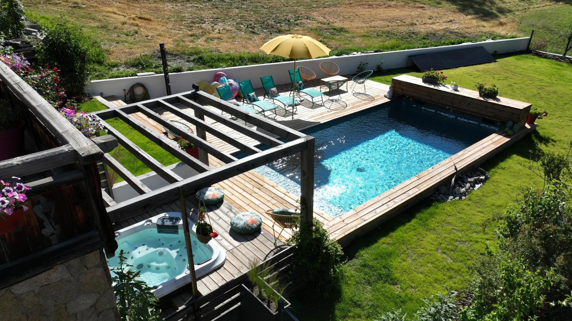 Chalet Serre Cambeou Piscine&Spa Saint-Chaffrey Ngoại thất bức ảnh